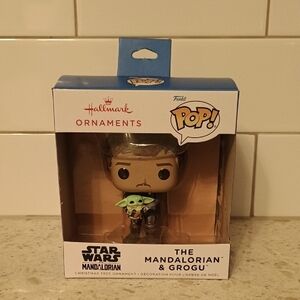 Brand New Funko Pop Star Wars Mandalorian & Grogu Ornament